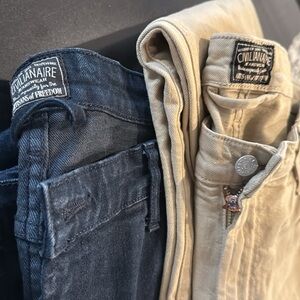 Civilianaire men’s denim - 2 pair 
36/34 and 36/32. MADE IN USA